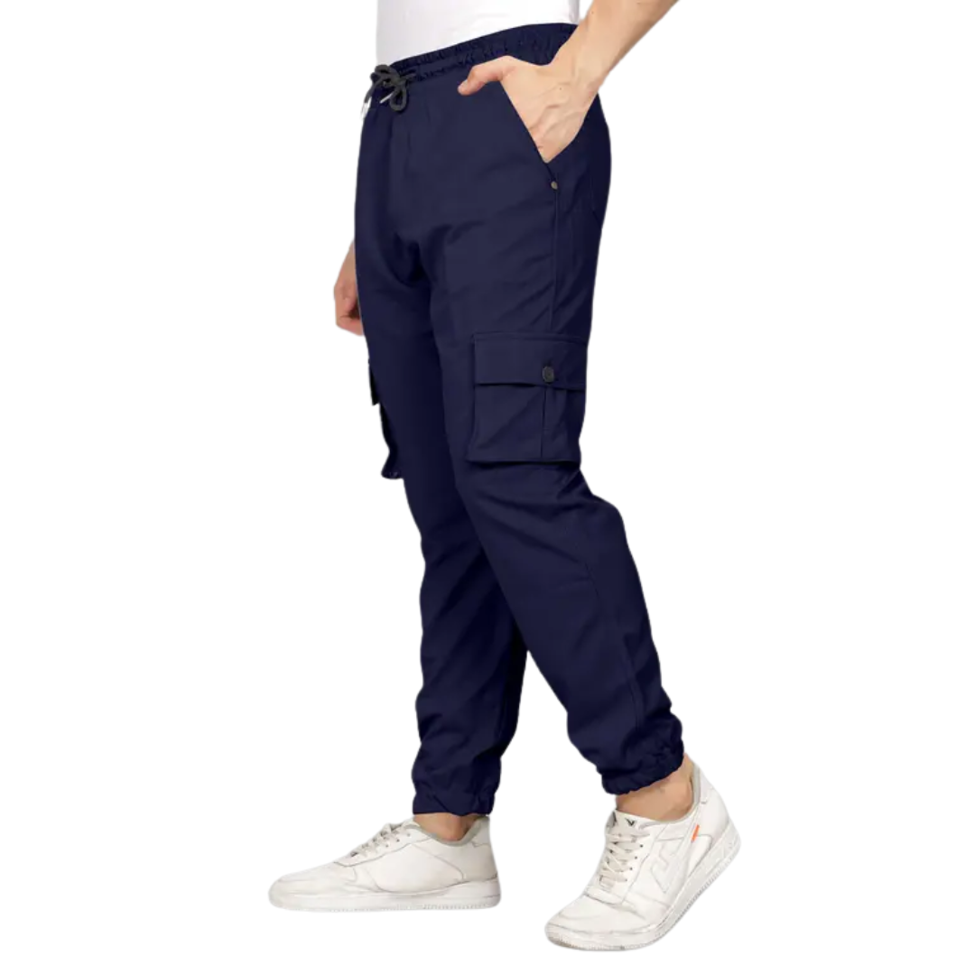 Bold Pairs Men's Stretchable Polycotton Cargo Pants