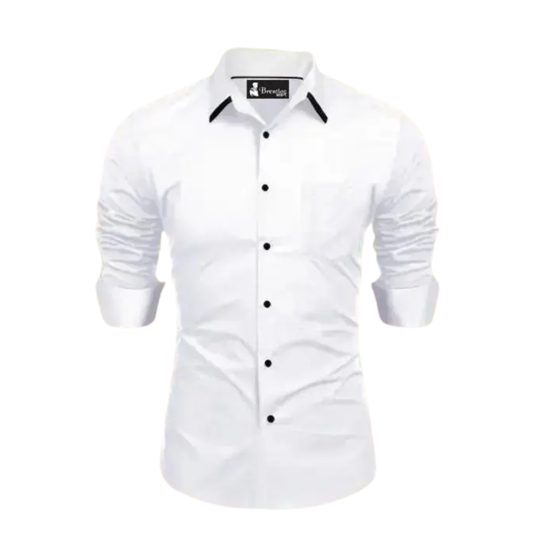 Bold Pairs Men's Solid Cotton Shirt – Stylish & Versatile (M to XXL)