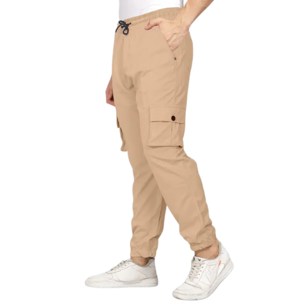 Bold Pairs Men's Stretchable Polycotton Cargo Pants