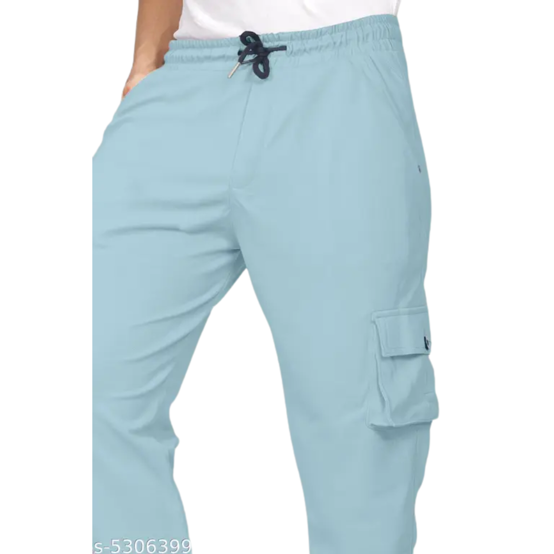 Bold Pairs Men's Stretchable Polycotton Cargo Pants
