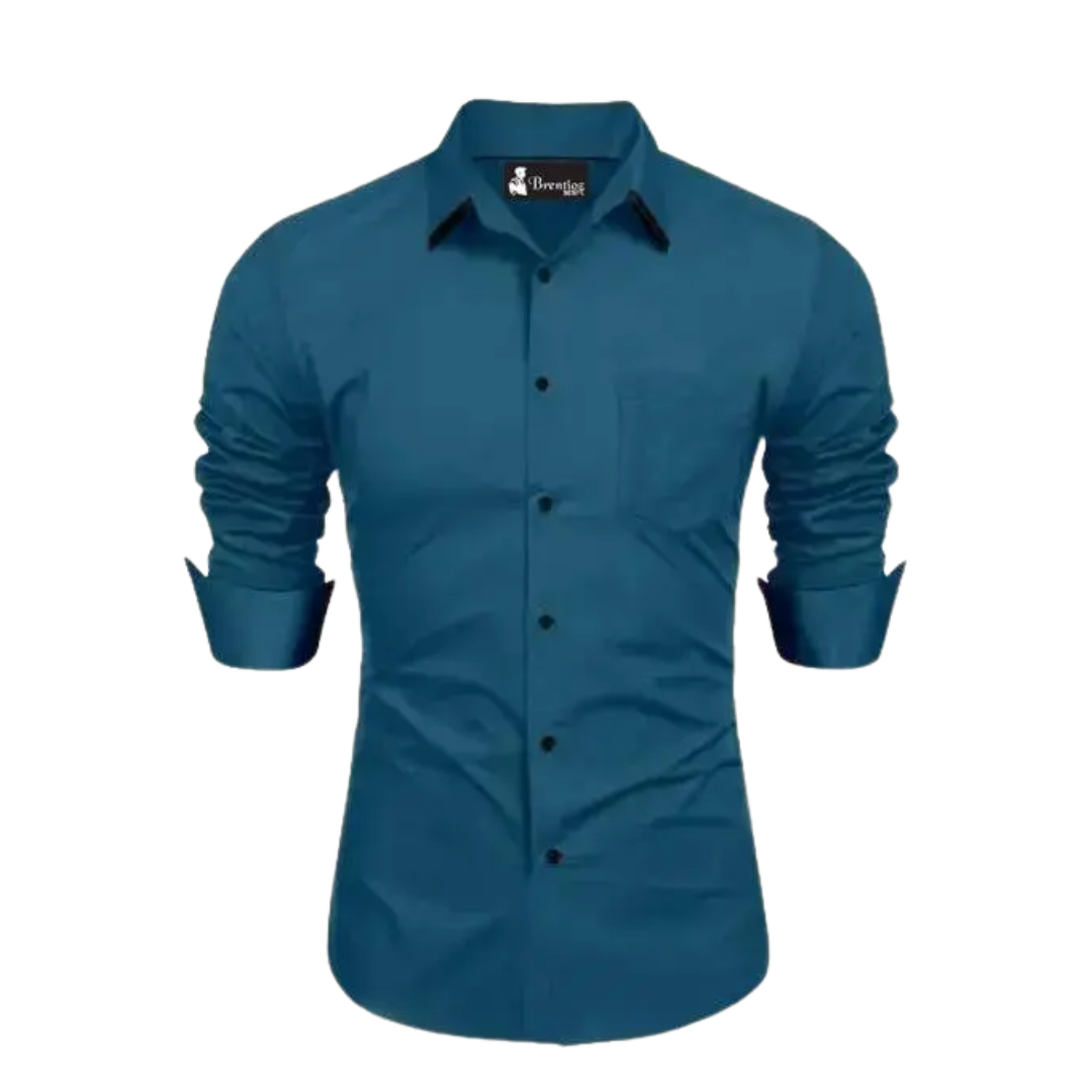 Bold Pairs Men's Solid Cotton Shirt – Stylish & Versatile (M to XXL)