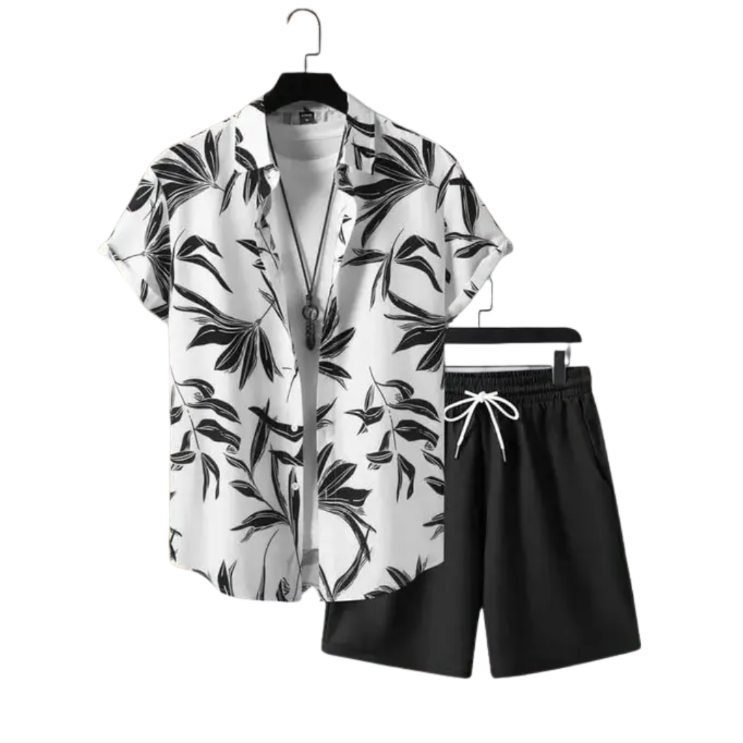 Men's Fancy Printed Co-ord Set | Lycra Night Suit