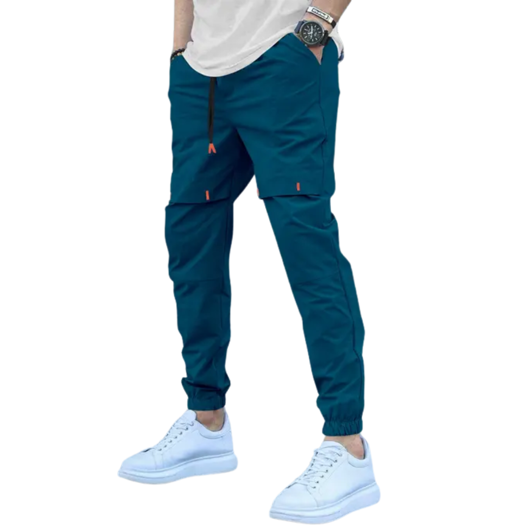 Men’s 4-Pocket Jogger Track Pants – Cotton Blend