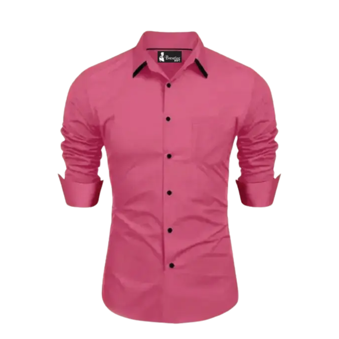 Bold Pairs Men's Solid Cotton Shirt – Stylish & Versatile (M to XXL)