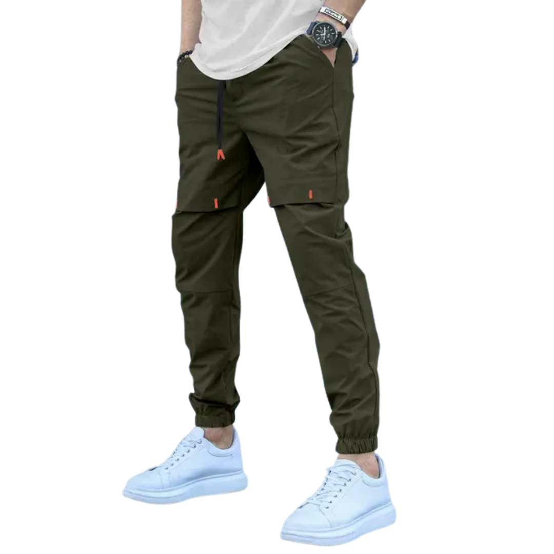 Men’s 4-Pocket Jogger Track Pants – Cotton Blend
