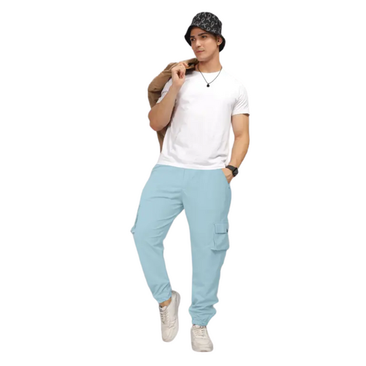 Bold Pairs Men's Stretchable Polycotton Cargo Pants