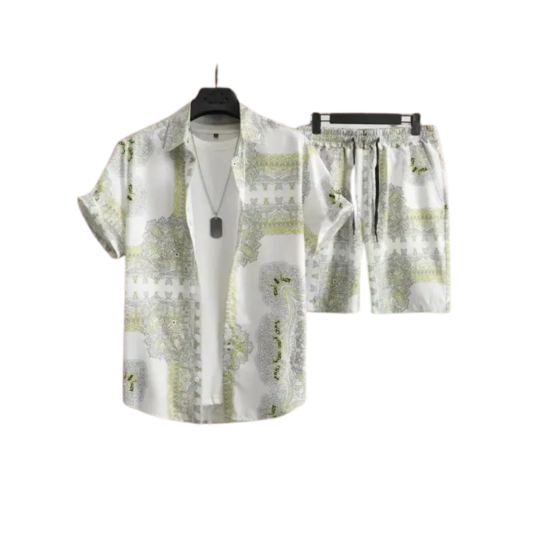 Men's Fancy Printed Co-ord Set | Lycra Night Suit