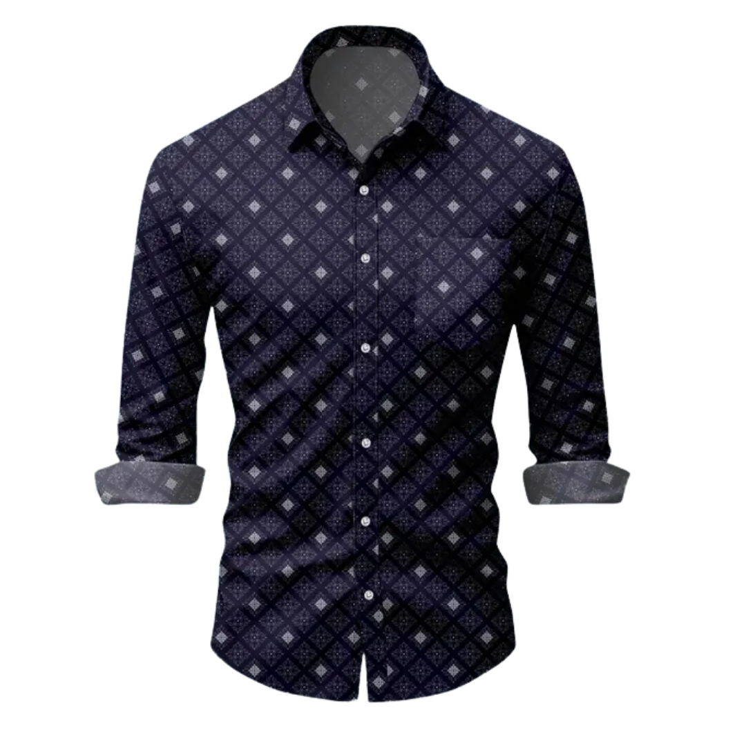 Men's Printed Cotton Shirt – Pretty Graceful Edition