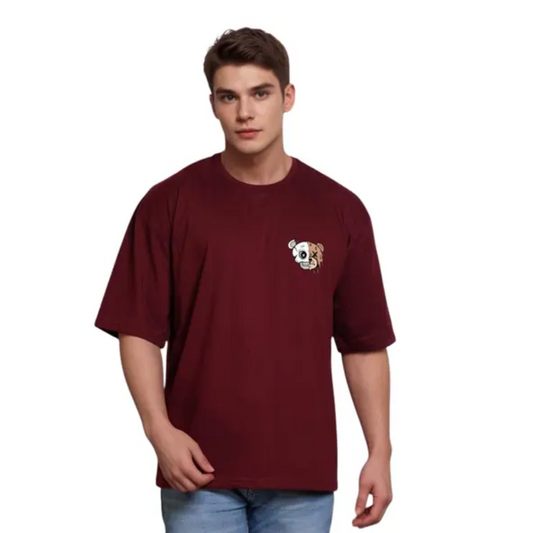 Happiness Graphic Oversized T-Shirt for Men