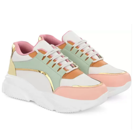 BoldPairs Aurora Golden Sneakers for Women