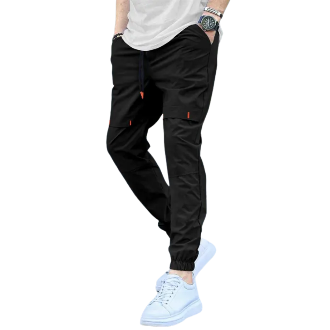 Men’s 4-Pocket Jogger Track Pants – Cotton Blend