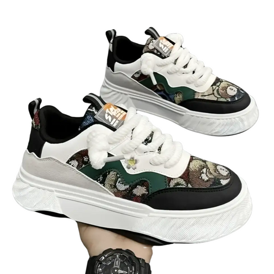 BoldPairs Men’s Chunky Lace-Up Sneakers