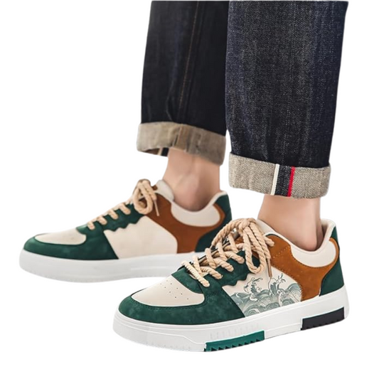 Patchwork Skateboard Sneakers