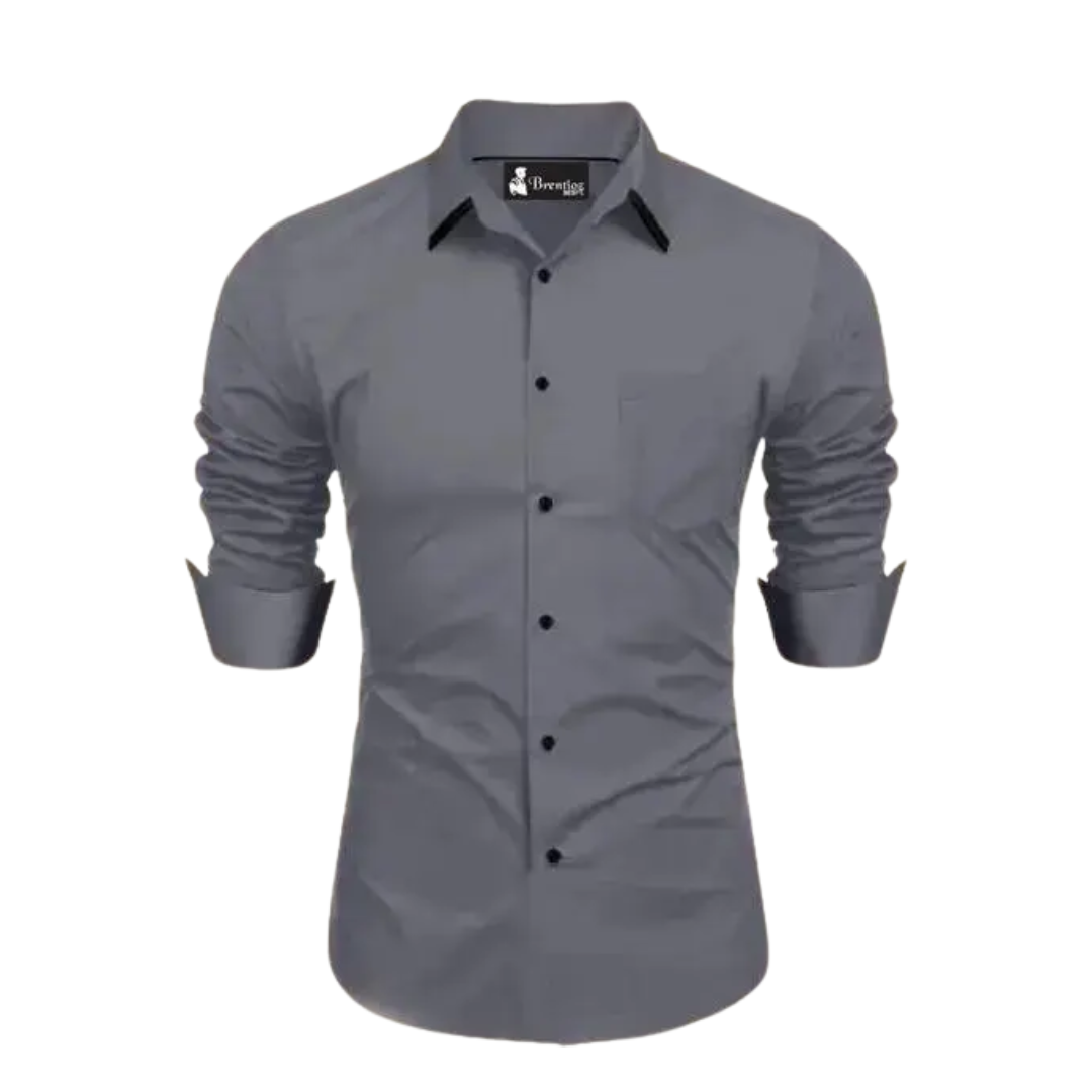 Bold Pairs Men's Solid Cotton Shirt – Stylish & Versatile (M to XXL)